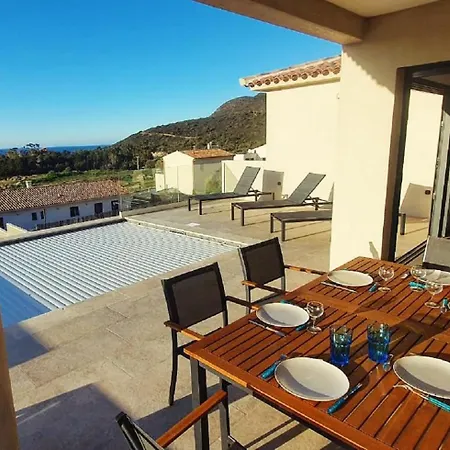 Avec Piscine Et Vue Mer A Lozari Palasca