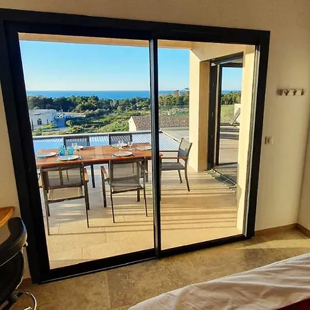Avec Piscine Et Vue Mer A Lozari